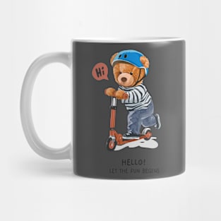 Cute bear design "Hi" Mug